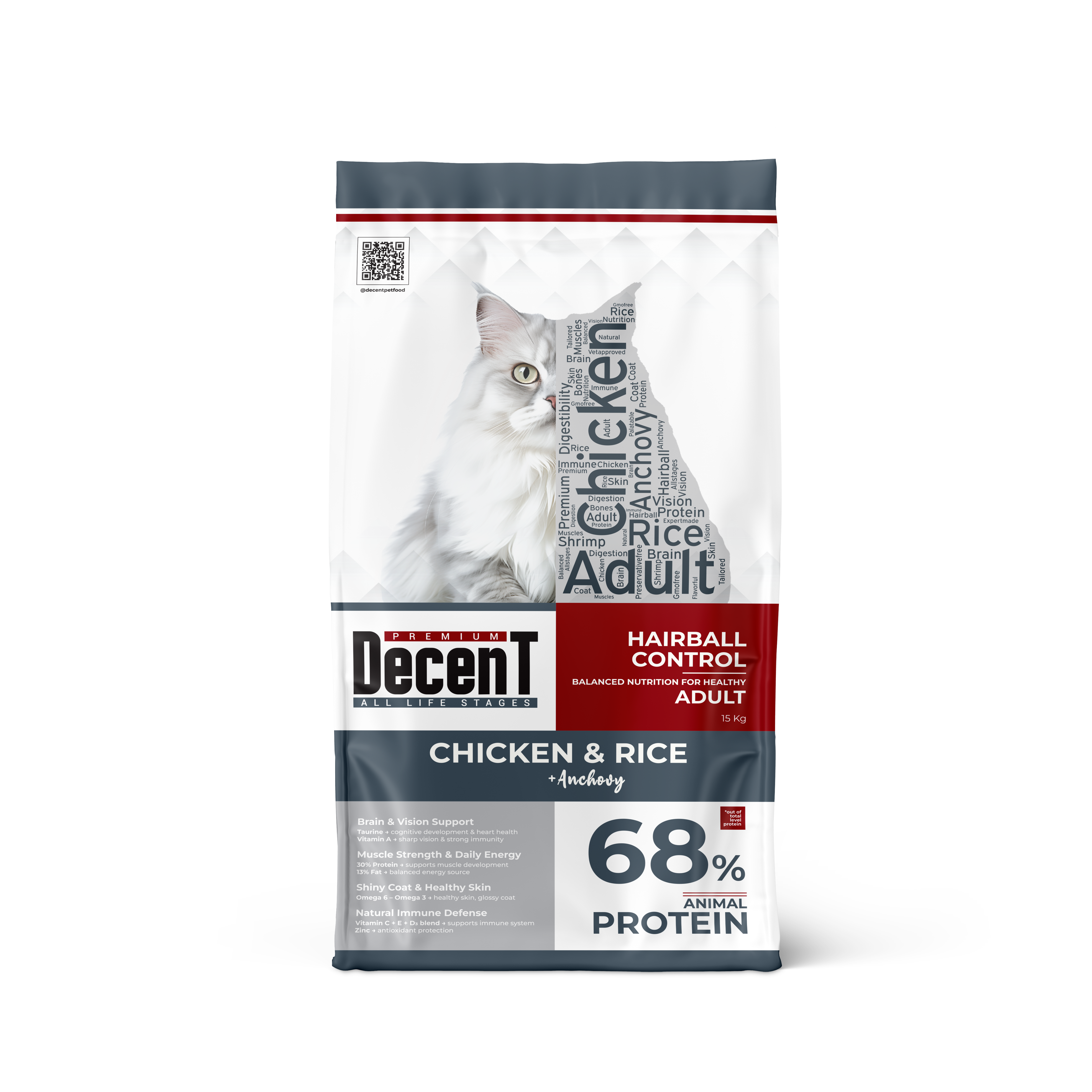 Decent Tavuklu ve Karidesli Yetişkin kedi Maması