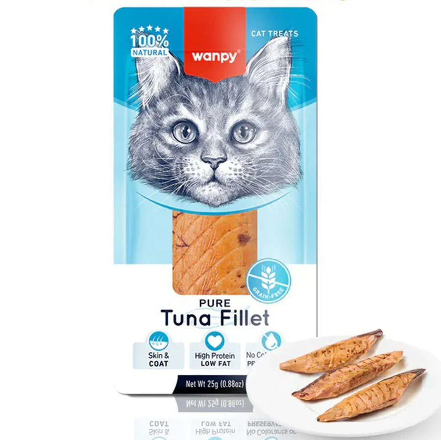 Wanpy Pure Tuna Fillet Ton Balığı Fileto Kedi Ödülü 25 Gr
