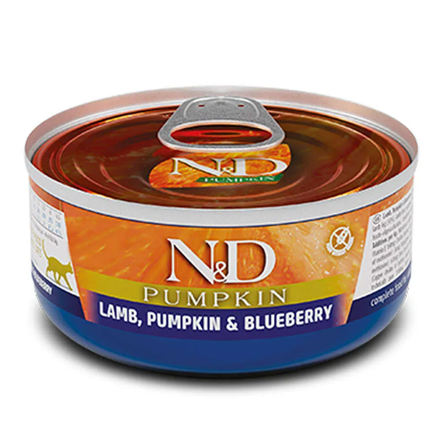 N&D Pumpkin Balkabaklı ve Kuzu Etli Kedi Konservesi 70 Gr