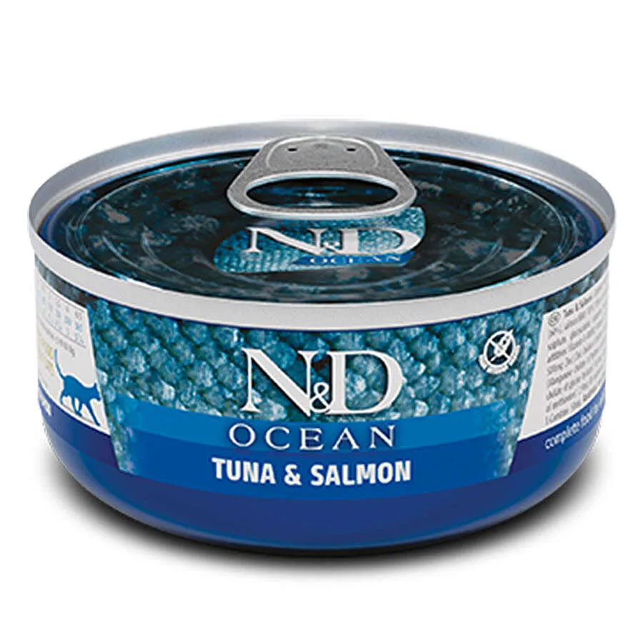 N&D Ocean Ton Balığı ve Somonlu Kedi Konservesi 70 Gr